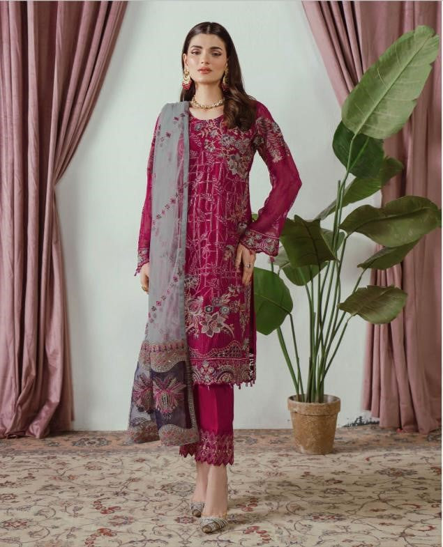 Ramsha Embroidered Chiffon Collection